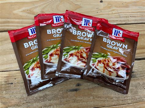 Lot - lot of four McCormick brown gravy packs