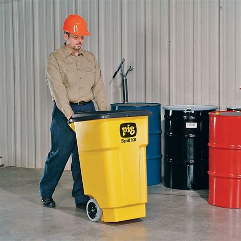 PIG® Spill Kit in High-Visibility Mobile Container - KIT273 — New Pig India