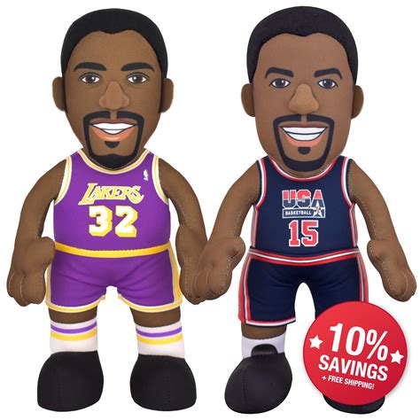Magic Johnson Dynamic Duo Bundle- USA Basketball and Los Angeles Lakers 10