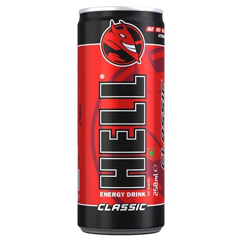Hell Energy Drink Classic 250 ml Can : Amazon.in: Grocery & Gourmet Foods