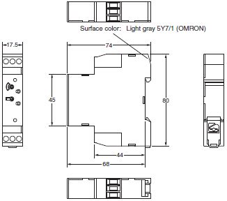 H3DS Solid-state Timer/Dimensions | OMRON Industrial Automation India