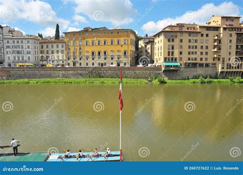 Florence, Italy Building and Historical Structures Around the Arno ...