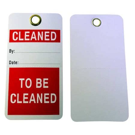 Zoro Select Tag, Cleaned, Cardstock, 3 in H x 5 3/4 in W, White ...