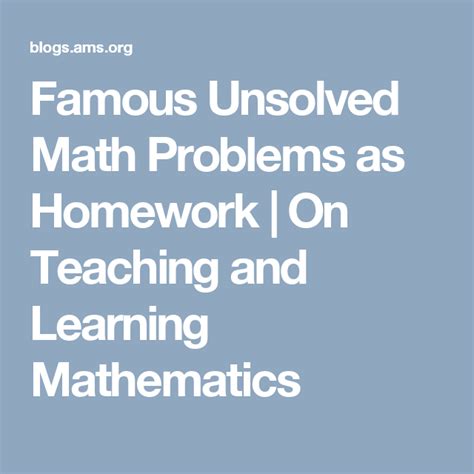 Image result for Famous Unsolved Math Problems