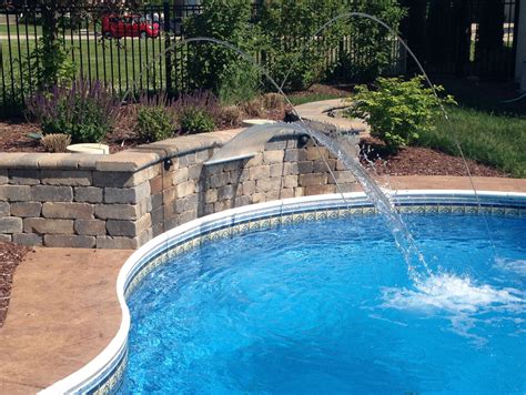 Swimming Pool Waterfalls - swimming pool water features - pool water spouts