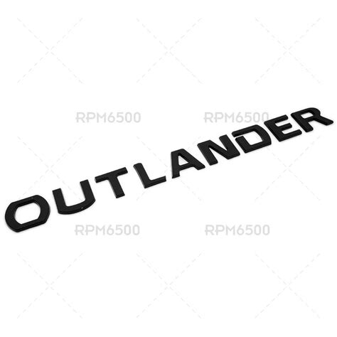 Rpm6500 Mitsubishi Outlander Sport Black Hood Logo Badge India | Ubuy