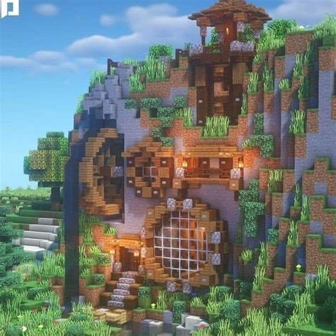 Image result for Minecraft Cliff House Tutorial