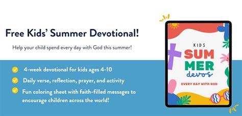Kids Summer Devotional - Childcare Worldwide