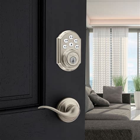 Kwikset 909 SmartCode Satin Nickel Electronic Deadbolt Smartkey with ...