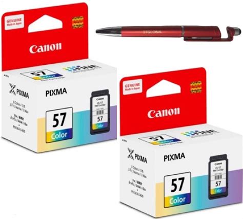 Canon CL 57 Ink Cartridge - 2 Pcs E400 E410 E417 E460 E470 E477 E480 ...