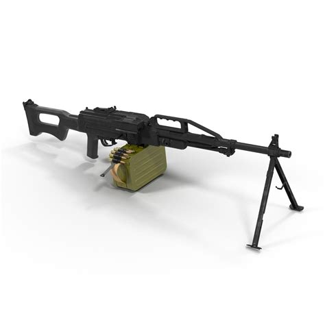 Russian Light Machine Gun Pecheneg 3D model | 3D Molier International
