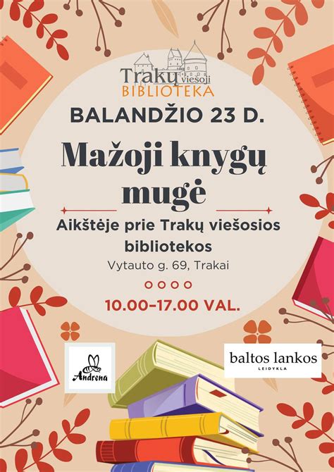 Mažoji knygų mugė Trakuose, Trakų rajono savivaldybės viešoji ...