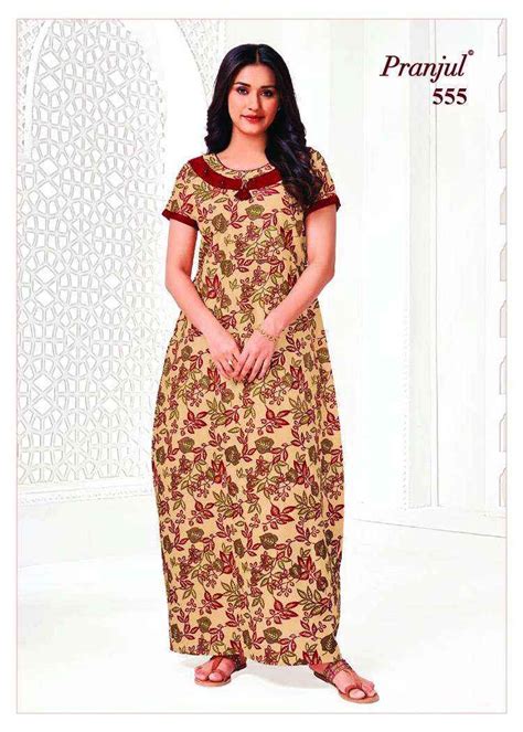 Pranjul Fashion Pragati Pure Cotton Nighty