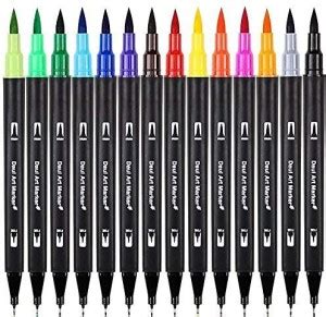 Flipkart.com | THR3E STROKES Art Markers Dual Tips Coloring Brush ...