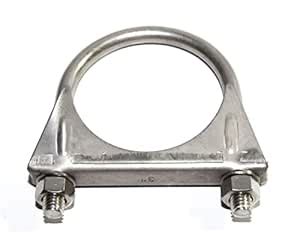 3 Inch Stainless Steel Heavy Duty U-Bolts Round Clamps (76mm) : Amazon ...