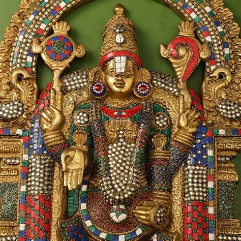 Buy Brass Lord Venkateshwara Tirupati Balaji Wall Hanging - 26 Inch ...