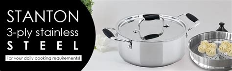 Buy Wonderchef Stanton Stainless Steel Casserole with Lid, 4 Liters/24 ...