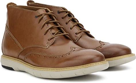 Buy Clarks Men Leather Boots Tan at Amazon.in