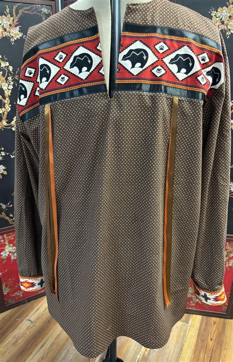 Native American Indigenous Men's Ribbon Shirt Regalia XL - Etsy
