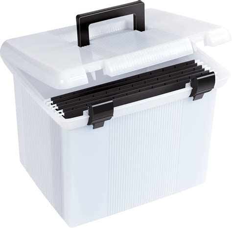 Pendaflex Portable File Box, Frosted White, Hinged India | Ubuy