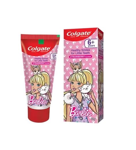 Colgate Kid's Anticavity Barbie Strawberry Flavoured Toothpaste with ...