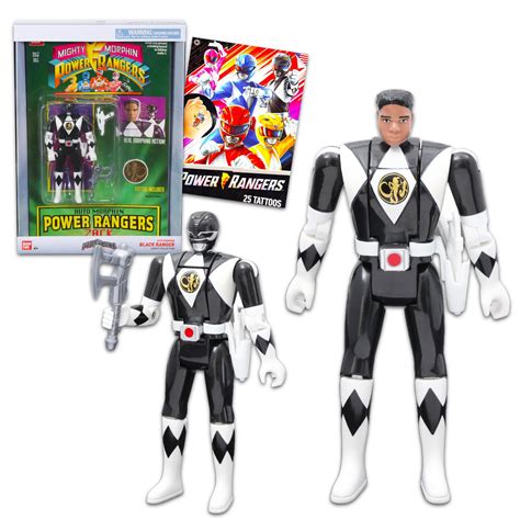 Power Rangers Action Figures Set Bundle With Black Power Rangers ...