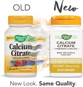 Nature's Way Calcium Citrate - 500 mg - 100 Capsules Price in India ...