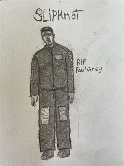 Paul grey drawing : r/Slipknot