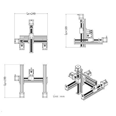 FUYU FSK40 Gantry Linear Guide Stage XYZ Slide Table India | Ubuy