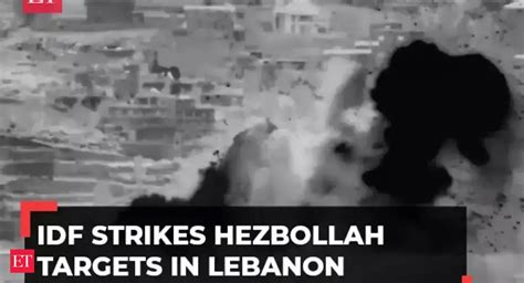 IDF: Israeli army releases video showing strikes against Hezbollah ...