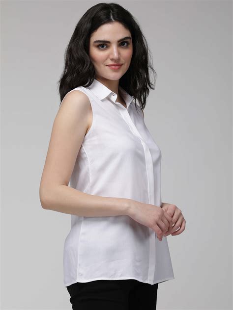 White sleeveless shirt - IDK Couture – IDK® Couture