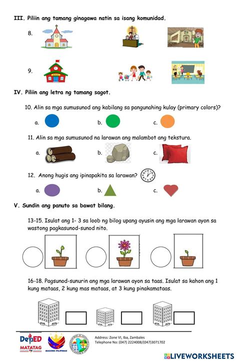 Image result for Be Worksheet Tagalog