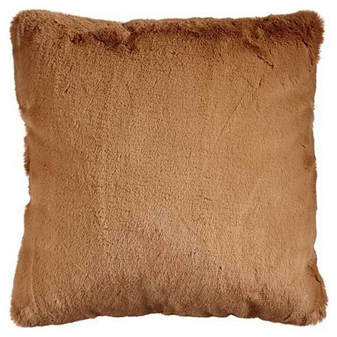 Coussin Avec cheveux Marron Cuir synthétoqie (40 x 2 x 40 cm) | Leroy ...