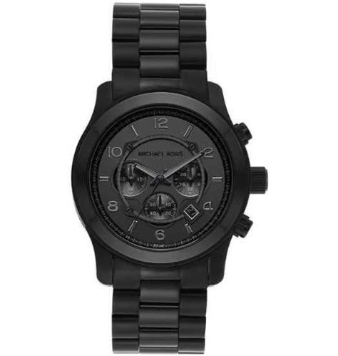 Grab this Michael Kors MK9073 Runway Analog Black Strap And Dial Watch ...