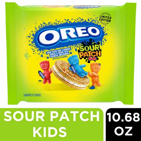 OREO SOUR PATCH KIDS Snack Sandwich Cookies, Limited Edition, 10.68 oz ...