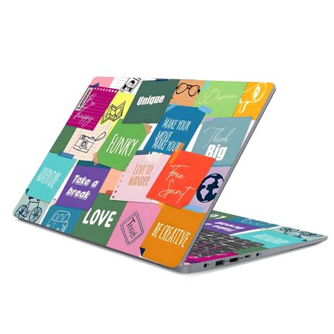 Abstract Pop Art Inspirational Collage Laptop Skin | 3D Embossed 3M ...