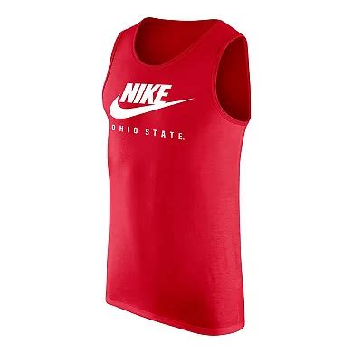 Men's Nike Scarlet Ohio State Buckeyes Futura Performance Scoop Neck ...