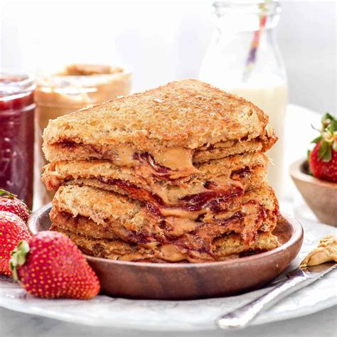 Peanut Butter And Jelly Sandwich Recipe How To Make Traditional Peanut