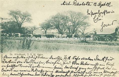 Deutsch Südwestafrika Windhoek Rehoboth 1902 - Wiener Werkstätte Postkarten