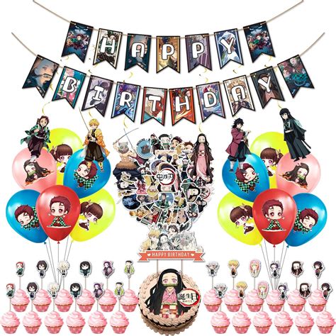 98PCS Demon Slayer Anime Party Decoration Set - India | Ubuy