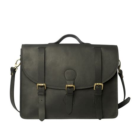 Romari mens black leather laptop bag (houston) : Amazon.in: Computers ...