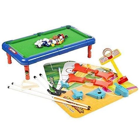 Buy VVE | 6 in 1 Board Game | Ice Hockey, Bowling, Basket Ball, Golf ...