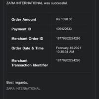 [Resolved] PayUMoney — Zara International refund