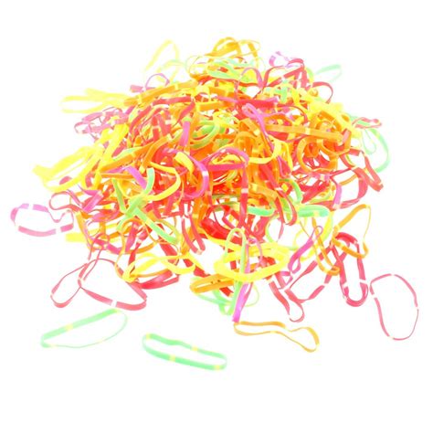 Buy Unique Bargains 232 Pcs Multicolor Rubber Hair Ties Bands Ponytail ...