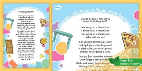 Here We Go on a Shape Hunt Song - 2D Shape-Themed Song