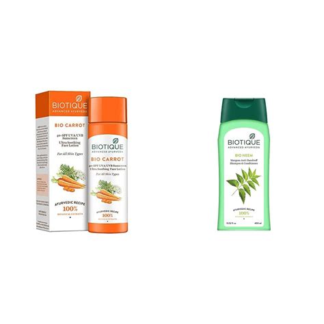 Biotique Bio Carrot Face & Body Sun Lotion Spf 40 Uva/Uvb Sunscreen For ...