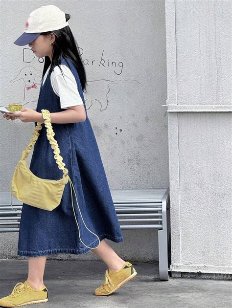 DAZY Tween Girl Sleeveless V-Neck Denim Dress, Summer, For Back To ...