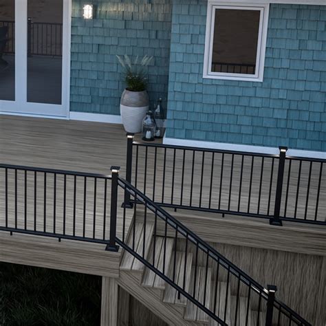 Deckorators 2.5-in x 2.5-in x 4-ft Matte Black Aluminum Deck Post in ...