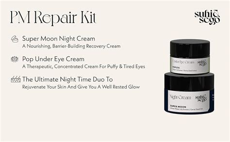 Suhi & Sego PM Repair Kit | Under Eye Cream & Night Cream Duo for ...