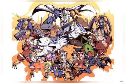 Digimon Adventure Digimon Sora Takenouchi Takeru Takaishi Matte Finish ...